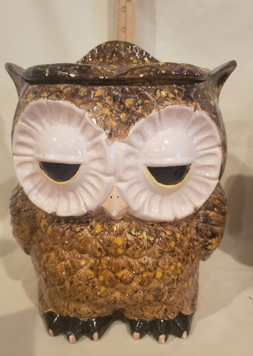 Vintage Retro 1960s -70s Double Side Owl Canister Set of Five | eBay
