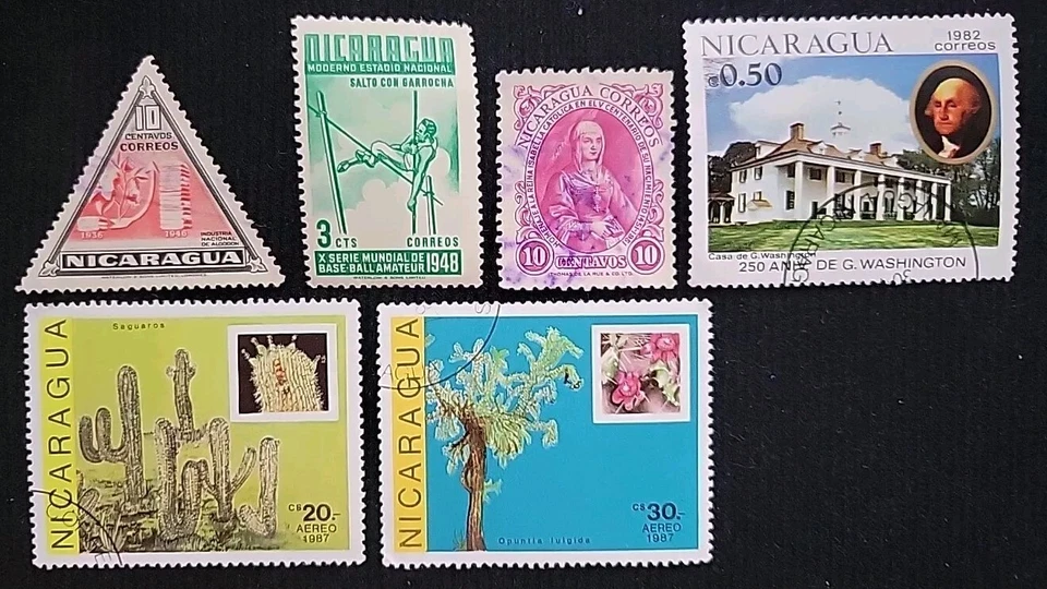 18 estampillas posestage y reverso de libro de Nicaragua de 1891-89 MNH, sin usar y usadas Foto 2 de 4