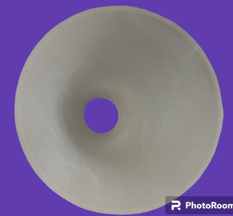 Lampshade White Faux Alabaster Glass Bell Pendant Ceiling Fan Or Vanity 5” Tall - Image 3 of 4