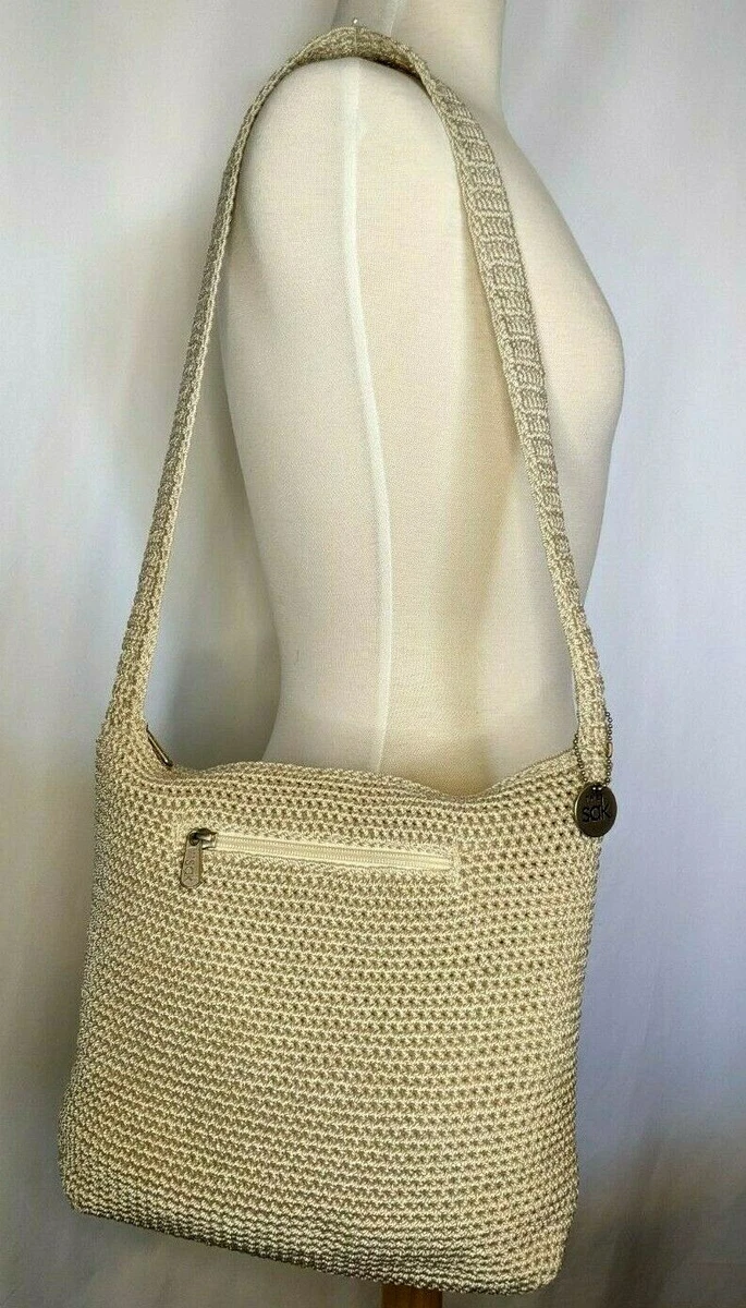 The Sak As If Hobo Bag Natural Crochet Classic Handmade EUC | eBay