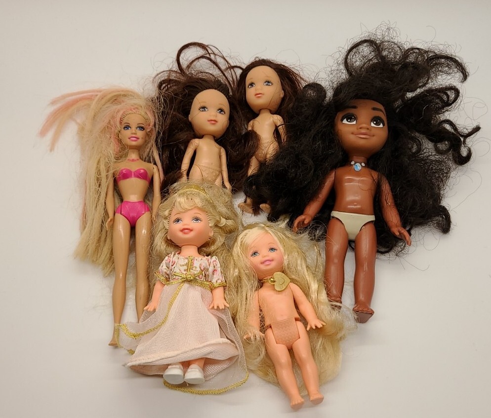 Barbie Club Chelsea Girl Dolls Lot Clothes Shoes Baby Babies