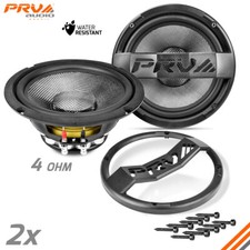 2x PRV 8MR500CF-NDY-4 Carbon Fiber 8" Midrange Bike Speakers 4 Ohm Waterproof