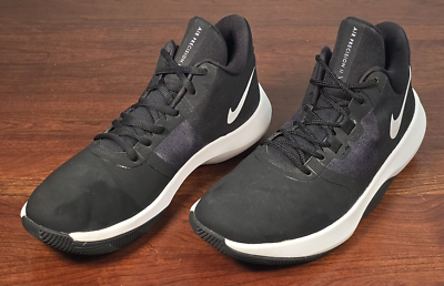 Nike Air Precision 2 NBK Mid Black Basketball Shoes Men display picture 2