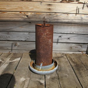 Vintage Hanging Chicken Feeder Found In Old Idaho Mountain Barn Ebay
