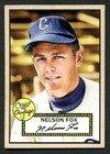 Banty Red 52's #35 NELSON FOX, Chicago White Sox DEBUT ART