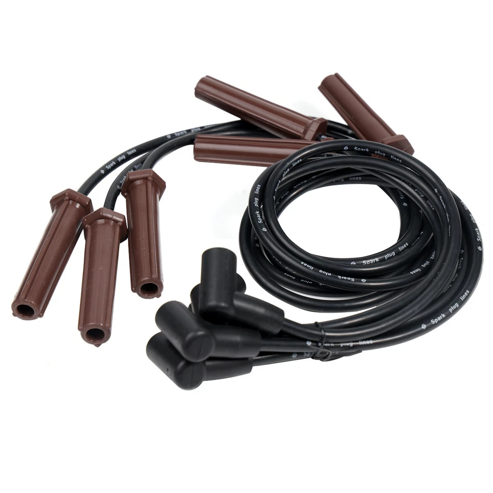 92101008 7MM 6X Spark Plug Wires +4 Spark Plug for Buick Cadillac Chevrolet DR39 - Imagem 2 de 4