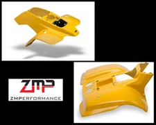 NEW SUZUKI LTF 160 LT160 LT 160E PLASTIC YELLOW FRONT AND REAR FENDER SET