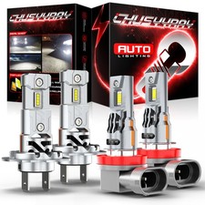 For 2011-2016 Kia Sportage 4x H7 H11 6000K White LED Headlight Hi/Low Bulbs Kit