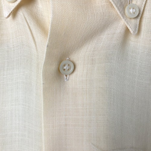 For Men Burberry Vintage Burberry Short Sleeve Linen Button Down Shirt Men s L - Picture 4 of 10