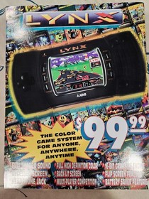 VINTAGE LYNX ATARI VIDEO GAME MAGAZINE CATALOG HANDHELD  GAMING SYSTEM Rare 