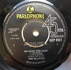 BEATLES FOR SALE EP 1965 UK 1st PRESS PARLOPHONE RIMS S.I.U.K EX++ VINYL & AUDIO