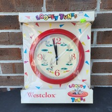 Vintage 1994 Westclox Looney Tunes Bugs Bunny 10" Wall Clock NIB Made In USA