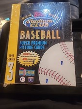  RARE 1993 TOPPS STADIUM CLUB BASEBALL / FACTORY SEALED BOX SERIES 3