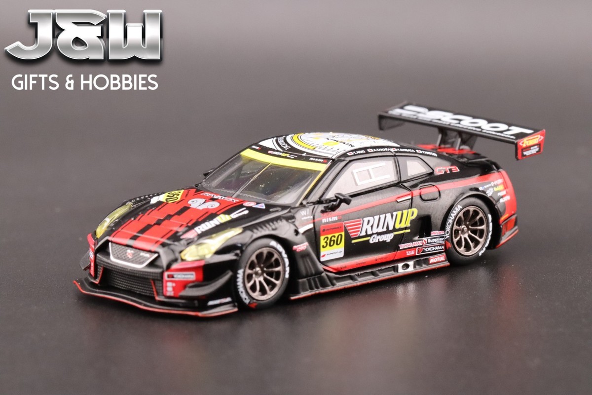 MINI GT Nissan GT-R NISMO GT3 #360 RUNUP RIVAUX GT-R TOMEI SPORTS