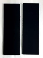 2 Black Juma .187" Knife Handle Material Blank Scales 6" x 2" x 3/16"