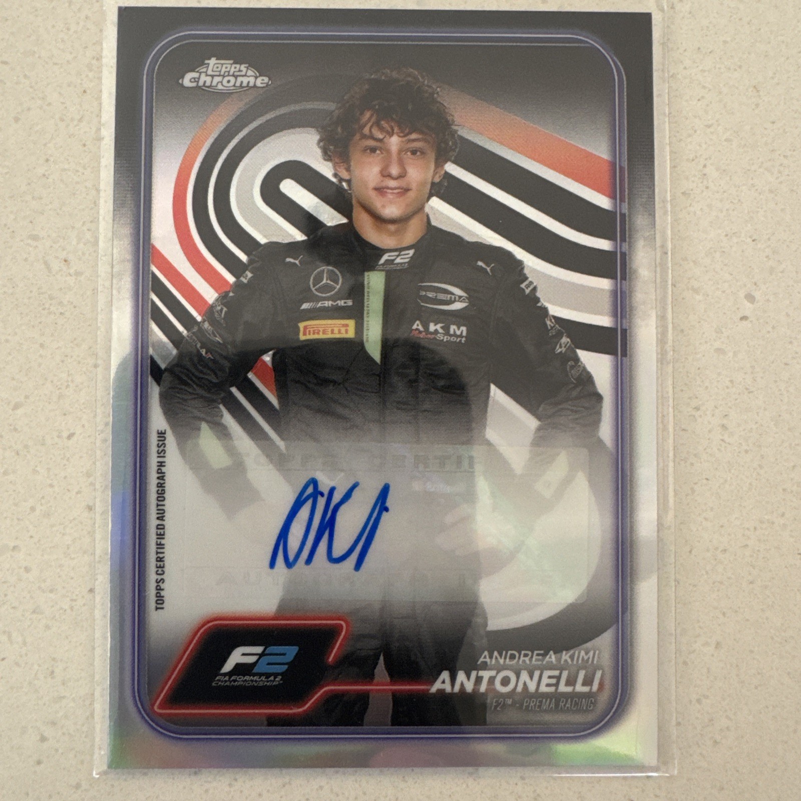 2024 Topps Chrome Formula 1 Auto Andrea Kimi Antonelli #CAC-ANT Auto