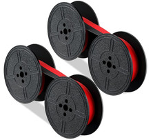 Universal Typewriter Ribbon Twin Spool Replacement Pack - Black Ink (2 Pcs) thumbnail