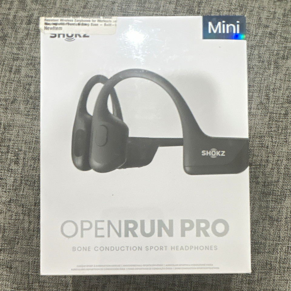 Shokz OpenRun Pro Mini Bone Conduction Wireless Bluetooth Headphones Black