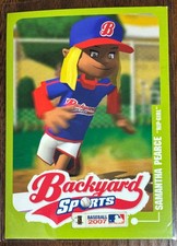 2007 Backyard Sports Samantha Pearce Baseball Card - Rare