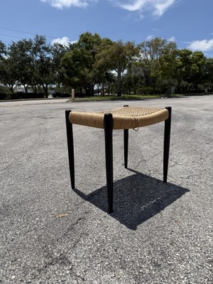 Vintage Niels Otto Moller Model 80 Stool JL Mollers Danish Modern Project