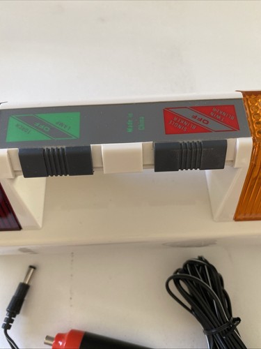 Lanterna luminosa portatile vintage anni 80 torcia elettrica a batteria/AC-DC - Foto 5 di 5