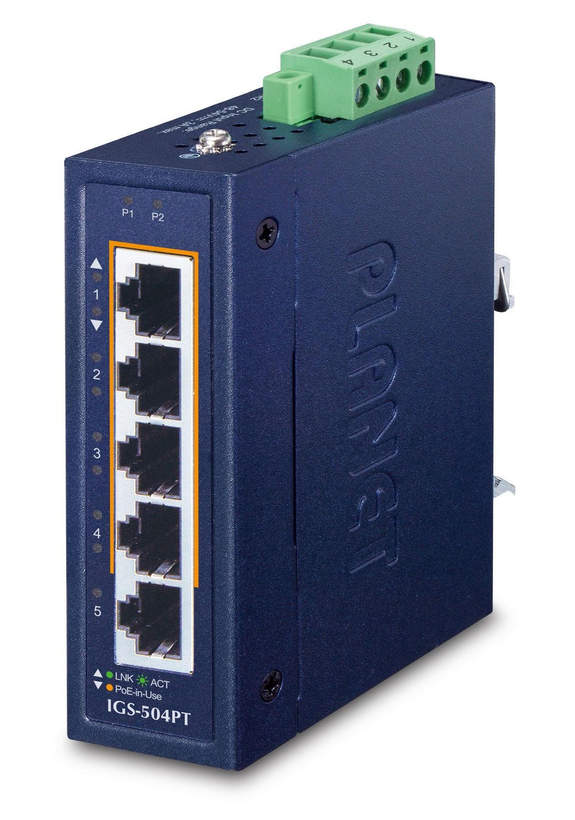 Planet IGS-504PT IP30 Compact size 4-Port