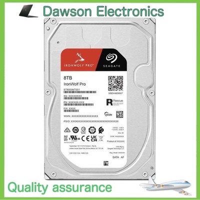 ST8000NT001 8TB Seagate IronWolf Pro Internal Hard Drive 7200RPM 256MB 6Gbs SATA