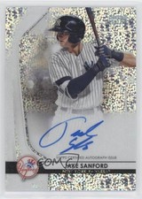 2020 Bowman Sterling Prospect Speckle Refractor 2/99 Jake Sanford Auto 1og