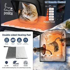 Polita Indestructible Heated Cat House for Outdoor Cats All Seasons