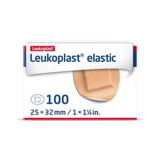 Leukoplast Elastic Tan Adhesive Bandage Sterile 1-1/4 Inch Diameter 100 per Box