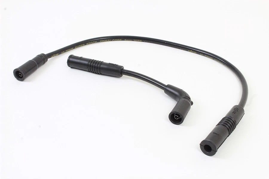 Juego de cables de encendido Accel 8 mm S/S núcleo espiral negro para Harley Davidson Foto 3 de 3