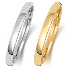 Bague de Mariage/Alliance Platine 950, Palladium, Or Blanc/Jaune 18/9 k/carat