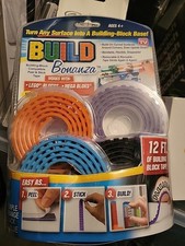 Build Bonanza Flexible Peel and Stick Tape Building Block-Black,Purple,Oran