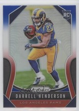2019 Panini Prizm Rookies Red White & Blue Prizm Darrell Henderson #330 03l6