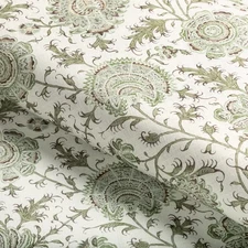 Lee Jofa Indienne Floral Linen Print Fabric- Indiennes Floral / Ivy 1.90 yds
