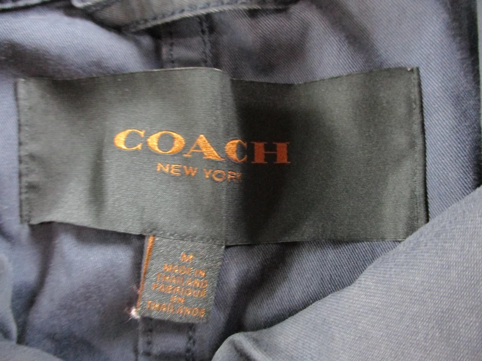 Coach Jacket Womens Medium Drawstring Waist Lightweight Windbreaker Coat - Image 4 of 4