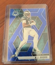 2025 Panini Mosaic Football A.J. Brown #78 Blue Scope Philadelphia Eagles M/NM