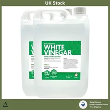 Powerful 20% White Vinegar Cleaning Sanitiser & Deodoriser 10L (2 x 5L) 1.30 per litre