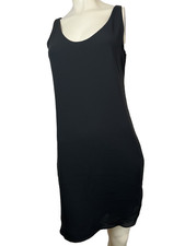 ANN TAYLOR LOFT Black Shirttail Tank Dress 362586 SIZE S NWT