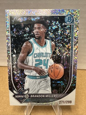 2025 Bowman Chrome - Brandon Miller #127 Speckle Refractor /299 (RC) (vb1)