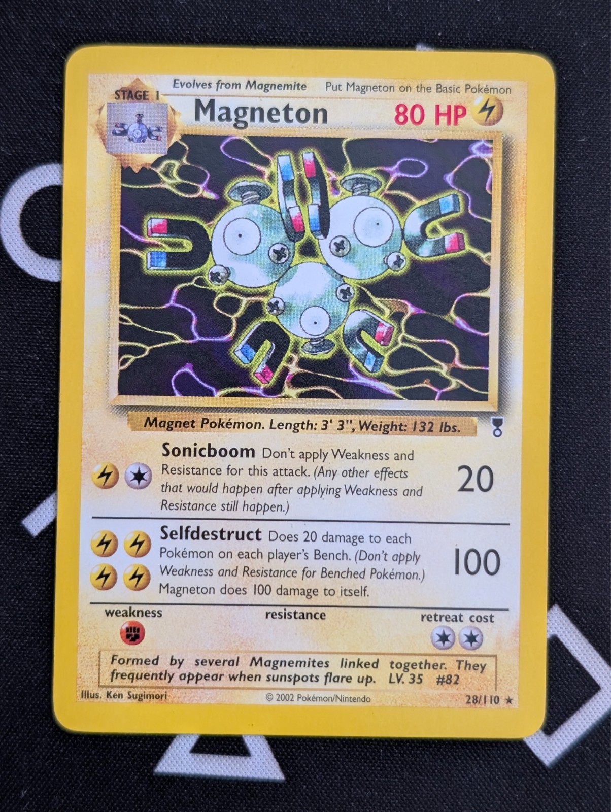 Magneton - 28/110 - Pokemon Legendary Collection Rare Card WOTC NM