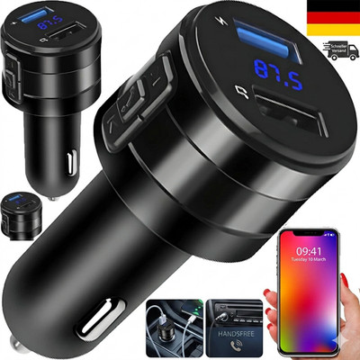 Retoo Bluetooth Adapter Für Auto Radio Zigarettenanzünder BT 5.0 FM Transmitter