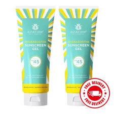 2x AZARINE Hydrasoothe Sunscreen Gel 50g Sensitive Skin Moist SPF45 PA++