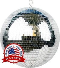 Bola De Espejo Con Luz De Discoteca De 12  Para Decoraci n Colgante De Fiesta US