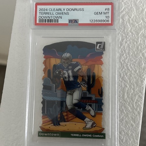 Terrell Owens #8 2024 Clearly Donruss Downtown card