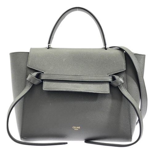 CELINE Belt bag micro gray 2WAY bag AUTHENTIC