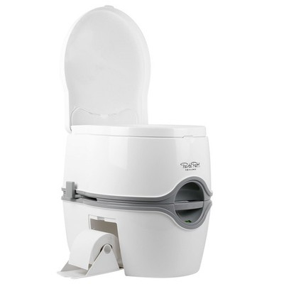 92820 Porta Potti 565P Tragbare Toilette Qube, WeißGrau, 448 x 388 x 450 mm