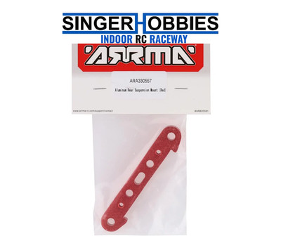 ARRMA ARA330557 KRATON/OUTCAST 8S BLX Aluminum Rear Suspension Mount (Red)