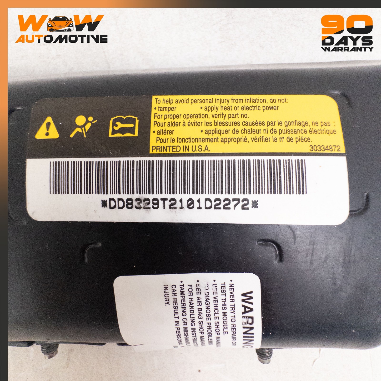 04-13 CHEVROLET CORVETTE C6 XLR FRONT LEFT DRIVER SIDE SEAT CRASH MODULE OEM