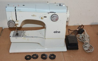 Elna 62C Sewing Machine Working w/ Cams